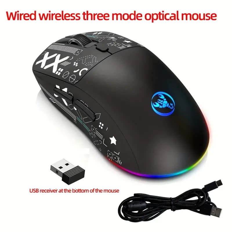 RGB Wireless Gaming Mouse with High Precision