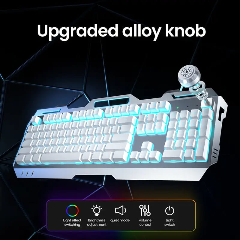 Durable Mechanical Gaming Keyboard with Backlit Keys